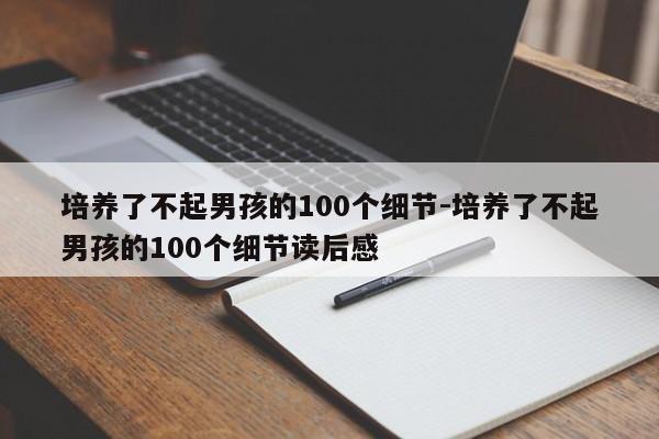 培养了不起男孩的100个细节-培养了不起男孩的100个细节读后感